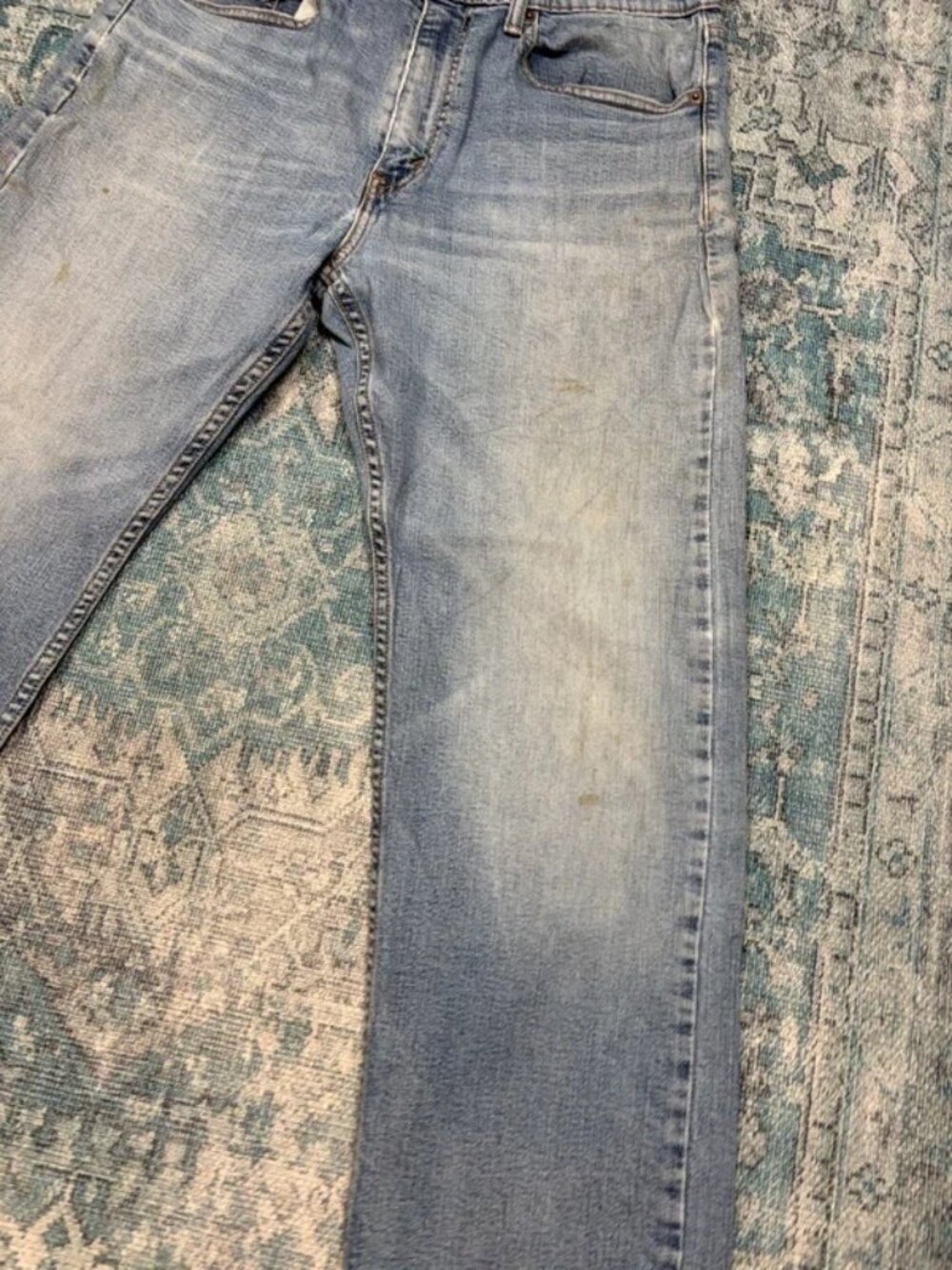 Levi’s 550 Relaxed Fit Jeans W32 L29 Light Wash Tapered Mom Jeans Y2K Vintage - Picture 3 of 5